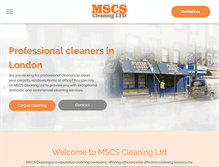 Tablet Screenshot of mariossupercleaningservices.co.uk